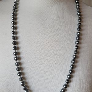 Grey Pearl Necklace, 76cm.