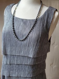 Grey Pearl Necklace, 76cm Length.