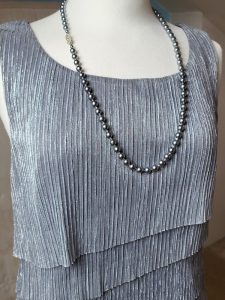 Grey Pearl Necklace, 76cm