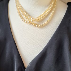 Traditional pearl necklace, 46cm