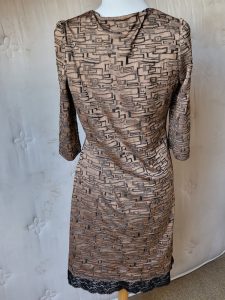 Abstract Wrap Dress