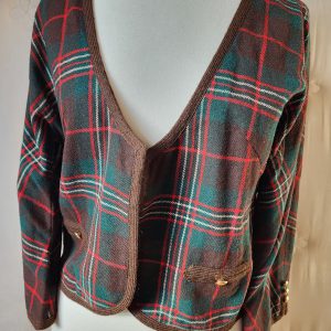 Handmade Vintage Plaid Jacket